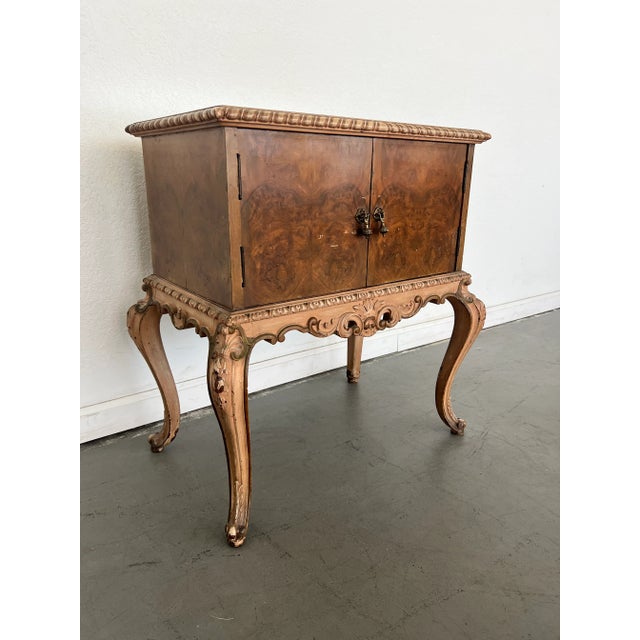 Antique French Rococo Revival Nightstand For Sale In Austin - Image 6 of 9