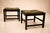 Wood Pair of Brazilian Modern Stools in Rosewood, Cane, and Olive Mohair Cushions — Liceu De Artes, 1960s For Sale - Image 7 of 18