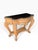 Wood Vintage French Provincial Rococo Style Console Table With Tessellated Stone Top For Sale - Image 7 of 13