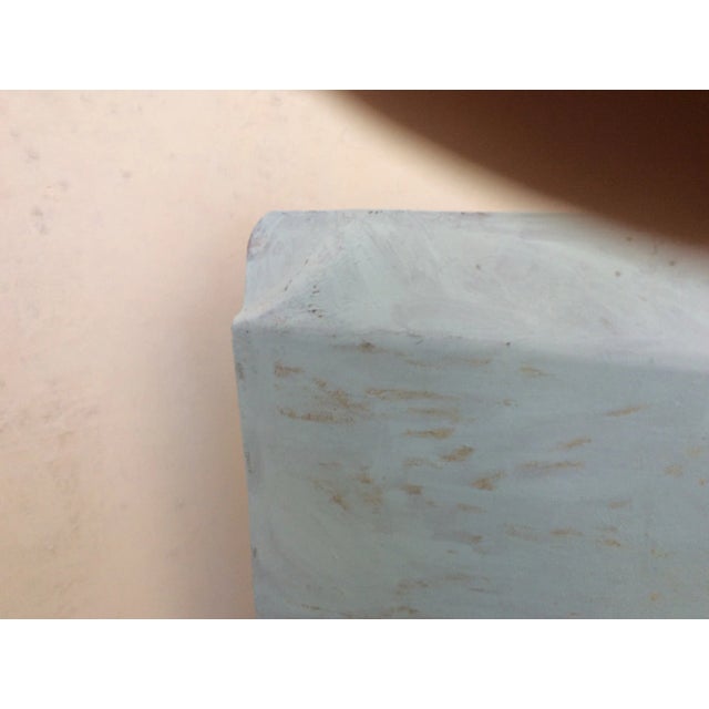 Antique Distressed Painted Tole Magazine Rack For Sale In San Antonio - Image 6 of 10