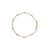 Contemporary 10K White and Yellow Gold 1.00 Cttw Diamond Oval Shaped Cluster Link Bracelet (I-J Color, SI2-I1 Clarity) - 7" Inches For Sale - Image 3 of 6