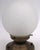 Traditional Late 20th Century Reclaimed Crackle Glass Globe Flush Mount Ceiling Light For Sale - Image 3 of 5