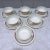 Rare 1930s "Monticello" Ivory Footed Cream Soups and Underplates With Gold Trim by Steubenville for Herman C. Kupper New York, Set of 6 For Sale - Image 4 of 13