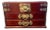 Chinese Rosewood Jewelry Box-Brass Hardware-Silk Lined-Trinket Chest-Asian-Decor For Sale