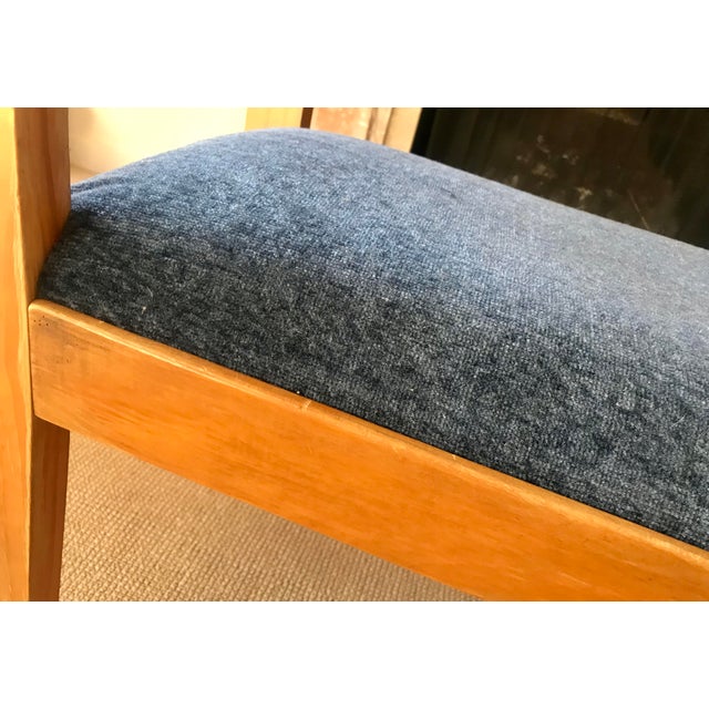 Vintage Wood Bench in Blue Chairish