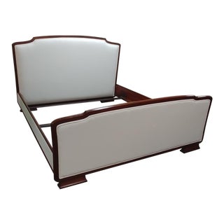Henredon Furniture Barbara Barry Reverie Walnut Upholstered King Bed For Sale