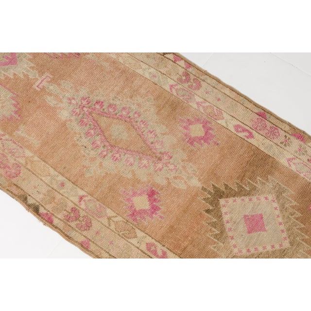 Oushak Antique Wool Hallway Runner Rug For Sale - Image 10 of 10