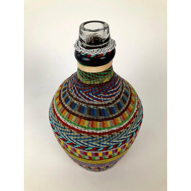 1960s Hungarian Woven Wire Bottle, 1960 For Sale - Image 5 of 10