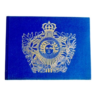 1970s Gilt-Decorated Versailles Illustrated Book For Sale