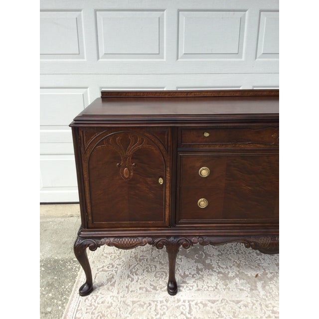 Jacobean Vintage C. 1930 Buffet by Wallace Furniture Company, For Sale - Image 3 of 12