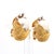 15mm Mabe Pearl & Diamond 14k Gold Retro Era Lever Back Earrings, Pair For Sale - Image 4 of 7