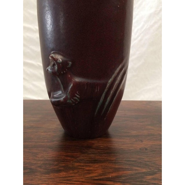 1920s Art Deco Oxblood Glazed Vase by Jais Nielsen for Royal Copenhagen, 1920s For Sale - Image 5 of 7