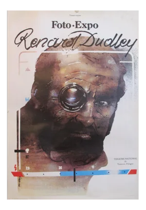 1977 Original Polish Poster, Photography Exhibition Renard Dudley