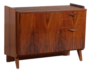 Mid-Century Asymmetric Walnut Sideboard by Amaru