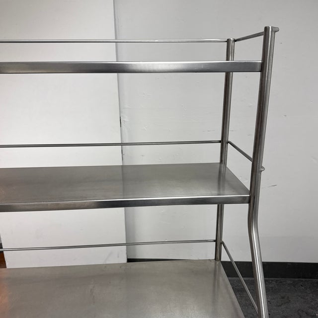 Shampaine Co. Stainless Steel Rolling Cabinet, Vintage For Sale - Image 12 of 12