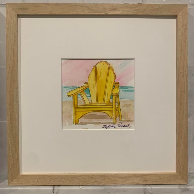 Vintage Stephanie Pollack, Original Watercolors. Set of 6. For Sale - Image 11 of 11