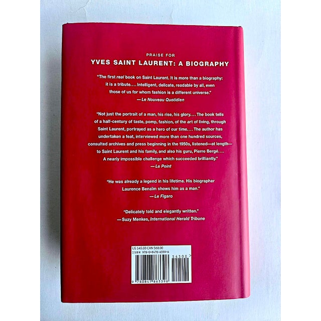 Yves Saint Laurent 2019 1st Edition "Yves Saint Laurent: A Biography", by Laurence Benaim For Sale - Image 4 of 8