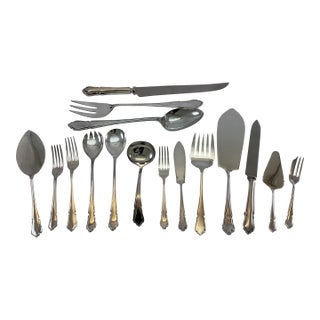 1980s Dessert Spoon & Fork, Du Barry - Set of 12 For Sale