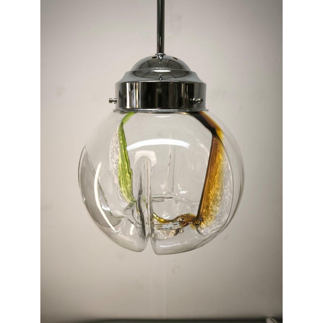 Murano Glass Pendant Lamp, 1970s For Sale - Image 17 of 18