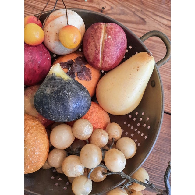 Stone Italian Unpolished Stone Fruit 12 Pc For Sale - Image 7 of 12