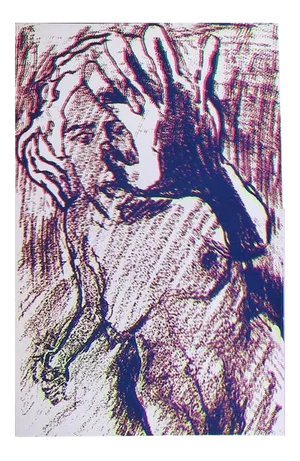1970s White Nude Silkscreen by Lloyd Fertig