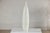 Contemporary Artisan Tall White Ceramic Vase with Subtle Relief Decoration For Sale - Image 3 of 18