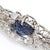 1930s Art Deco Wise Platinum 14k Carved Sapphire Diamond Floral Brooch For Sale - Image 12 of 12