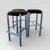 Chrome Bar Stools With Chocolate Velvet Seats, Set of Three,Vintage Mid Century For Sale - Image 13 of 18