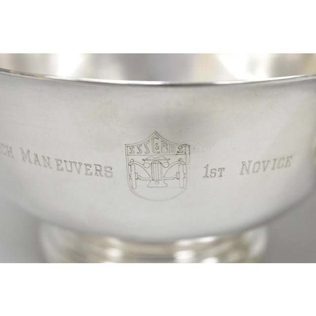 Vintage Sssc&bds Car Club Silver Plated Award Footed Nut Bowl Dish - a Pair For Sale In Philadelphia - Image 6 of 14