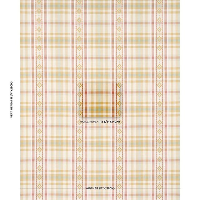 A sturdy weave made of cotton and jute, Hutton Check is a large-scale multicolor plaid with embroidered details. This...