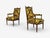 Gianni Versace Fabric Louis XVI Style Armchairs, Walnut, France, 20th C. For Sale - Image 4 of 16
