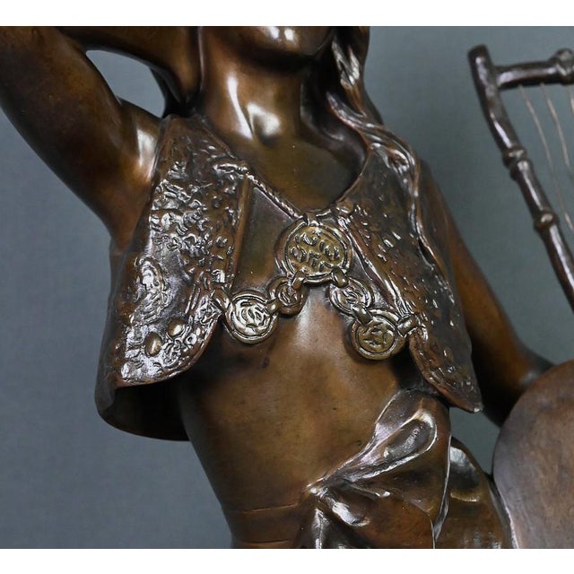 E. Villanis, Bohemian Woman, Late 19th Century, Bronze For Sale - Image 10 of 18