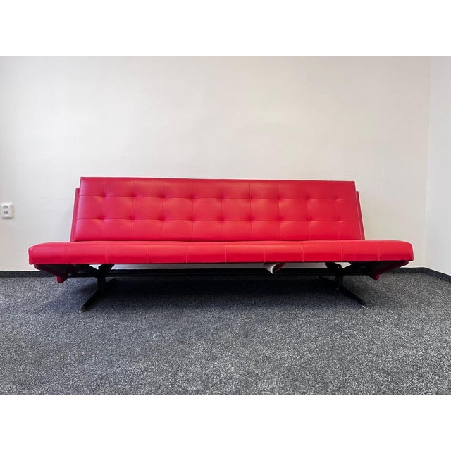 Mid-Century Modern Mid-Century Folding Sofa, Former Czechoslovakia, 1970s For Sale - Image 3 of 14