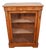 Victorian Burr Walnut Pier Display Cabinet, 1880s For Sale