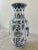 Vintage Blue & White Chinese Ceramic Vase For Sale - Image 4 of 8