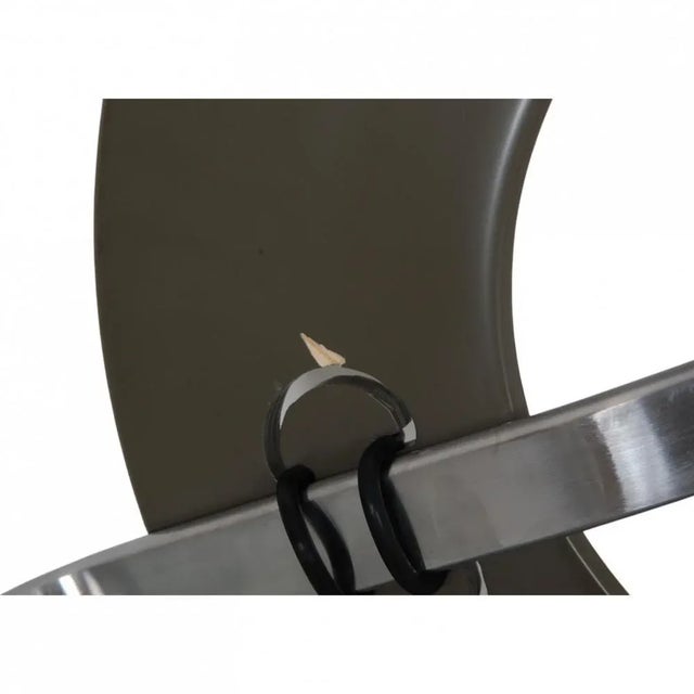 Black PK33 Stool in Black Bison Leather by Poul Kjærholm, 2000s For Sale - Image 8 of 10