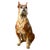 Large Mid-Century Hand Painted Cast Composite Boxer Dog Sculpture For Sale - Image 4 of 10