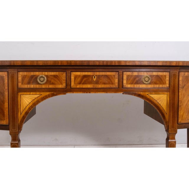 Baker Flame Mahogany Bow Front Stately Homes Sideboard For Sale - Image 9 of 18
