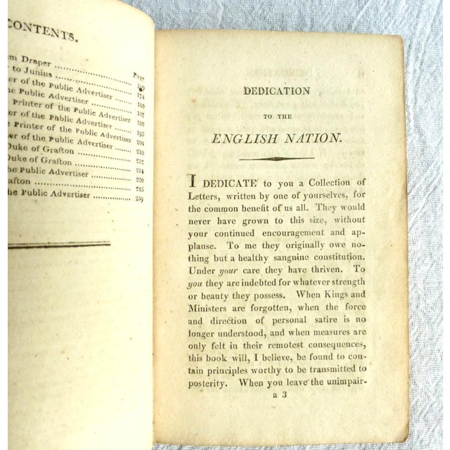 Early 19th Century 1806 the Letters of Junius, Pocket-Sized For Sale - Image 5 of 5