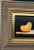 21st Century Orange Slice Oil on Board Gilt Wood Framed Painting Yellow Black Gold Handmade Signed Still Life Fruit For Sale - Image 11 of 13