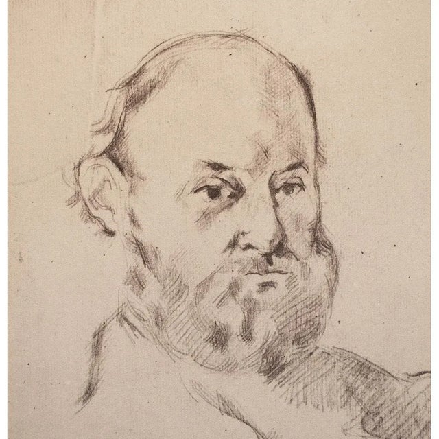 Portraiture 1959 After Paul Cézanne Self-Portrait, First Edition Lithograph For Sale - Image 3 of 8