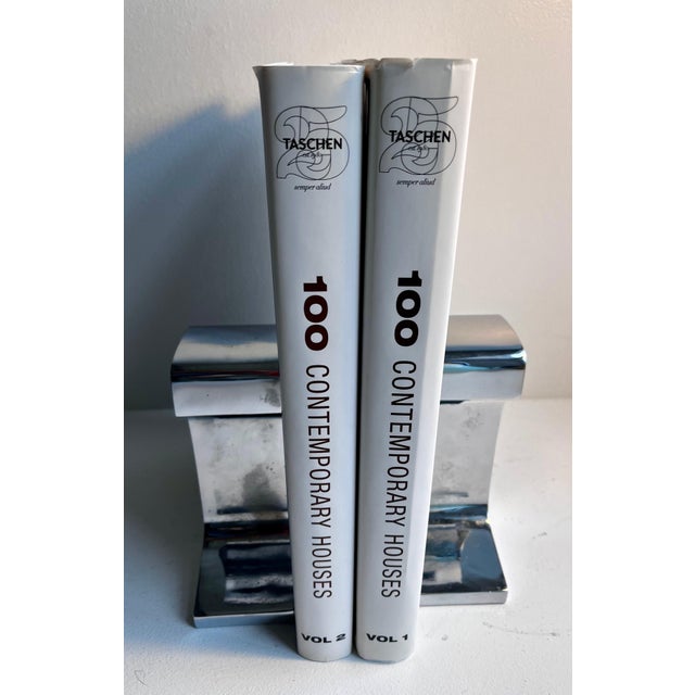 Chrome I-Beam Bookends - A Pair For Sale - Image 11 of 12