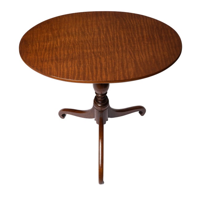 American Cherry Hepplewhite Candle Stand, 1800 For Sale - Image 4 of 10