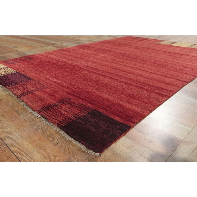 Vintage Pakistani Red Area Rug - 06'02 X 09'05 For Sale In Dallas - Image 6 of 8
