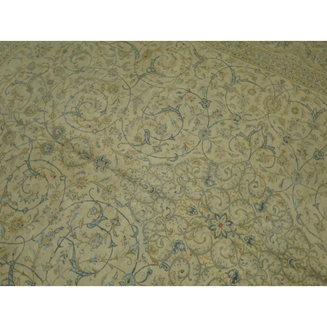 Shabby Chic Vintage Kashan Rug, 9'11'' X 13'1'' For Sale - Image 3 of 10