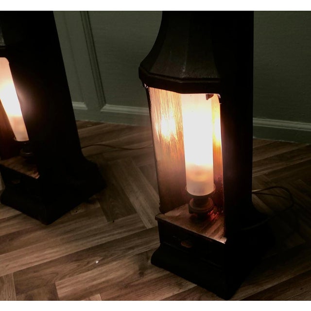 French House Heater Lamps in Cast Iron, Set of 2 For Sale - Image 6 of 9