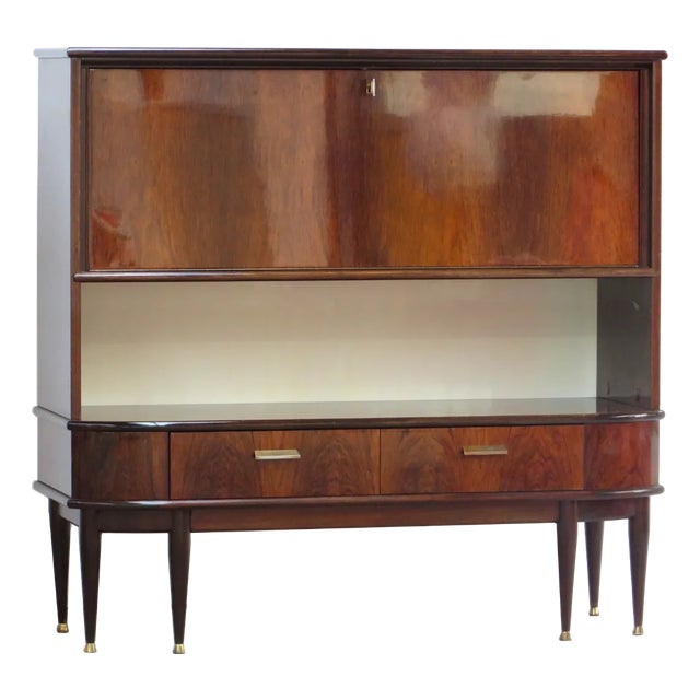 Vintage Art Deco Bar Cabinet in Rosewood, 1930s For Sale