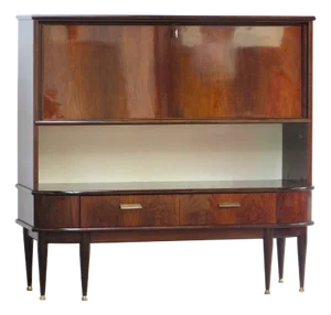 Vintage Art Deco Bar Cabinet in Rosewood, 1930s