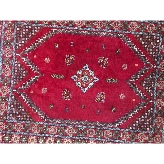 Vintage Hand-Knotted Moroccan Rabat For Sale - Image 3 of 13