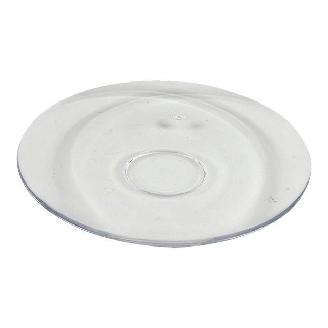 Transparent Glass Plate from Duccio Di Senj, Italy, 2000s For Sale